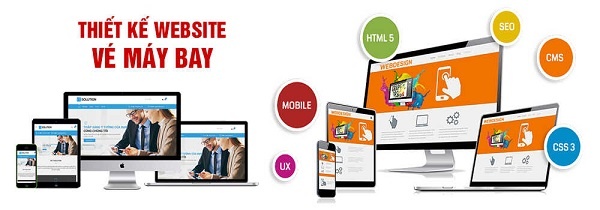 thiết kế website vé máy bay